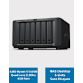 Miniatyrbild 1 av 4: NAS-server - Synology - DiskStation DS1621+ - 6 fack - 4 GB DDR4 RAM - RAID 10