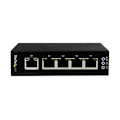 Miniatyrbild 2 av 3: STARTECH 5-portars ohanterad industriell Gigabit Ethernet-switch - Väggmonterad / DIN-skena GbE-switch - 2 lager