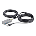 Miniatyrbild 1 av 4: - StarTech.com - StarTech.com USB Extender Hub, 10 m USB 3.0 förlängningskabel med 4-portars USB Hub, aktiv/bussdriven USB Repeater C