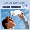 Miniatyrbild 5 av 6: Snabbt laddningsbart externbatteri, 2x USB-C, USB, Lightning, 22,5 W, 10 000 mAh - Vention (FHTW0) - Svart