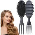 Secret Curl Defining Brush, stylingborste för lockigt hår, reder ut, kammar, minskar drag