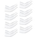 Unisex UV-skyddande armskydd, 8-pack White, Ice Silk