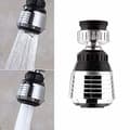 Miniatyrbillede 1 af 4: 360° Roterende og Vandbesparende Vandhane Filter Adapter (Lufter/Diffuser/Tud) – Dobbelt Jet Hoved
