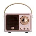 [LCS] Bästsäljande retro Bluetooth-högtalare, med klassisk stil, stor volym, trådlös Bluetooth 5.0-anslutning, stöder TF-kort pink