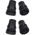 19 mm käppspetsar, 4-pack halkfria gummispetsar för standardkäppar med 19 mm diameter
