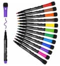 12 set med magnetiska whiteboardpennor och sudd 150