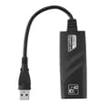 Ethernet LAN-adapter RJ45 Gigabit USB 3.0 10/100/1000 Mbps för PC svart