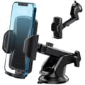 Biltelefonholder, dashbord- og frontrutefeste, 360-graders rotasjon