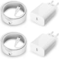 2-pack 20W USB C-laddare laddningskabel för iPhone-serien, iPad-strömadapter, USBC-adapter snabbladdare med 2M USB C snabbladdningskabel