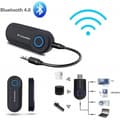 Miniatyrbillede 1 af 4: Bluetooth v4.2-sender, Bluetooth-modtager og -sender, trådløs Bluetooth-adapter, 3,5 mm jackstik, AUX + USB-kabel til hovedtelefoner