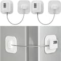 2-pack Kylskåpslås - Kombinationslås för kylskåp vit white