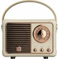 [LCS] Bästsäljande retro Bluetooth-högtalare, med klassisk stil, stor volym, trådlös Bluetooth 5.0-anslutning, stöder TF-kort white