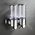 Miniatyrbillede 5 af 5: 1000 ml Vægmonteret Sæbedispenser – Transparent ABS og Rustfrit Stål – Tryk-Type Vægmontering
