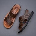 Miniatyrbild 3 av 5: Herrtofflor Sandaler Halkfria strandskor 2C12129-1 Brown 38