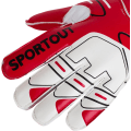 Miniatyrbild 3 av 5: Fotbollsmålvaktshandskar Målvaktshandskar med fingersparande och dubbelt handledsskydd, målvaktshandskar med starkt grepp för barn, ungdomar, vuxna Red 7