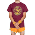 Miniatyrbild 1 av 4: Juno Dancing Elk Condors Rödbrun T-shirt Tee 2XL