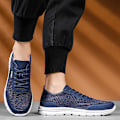 Miniatyrbild 2 av 4: Män Skor Höst Soft Loafers Skor Lättvikt Billiga Mesh Casual Herr Sneakers 2G8928-1 Blue 45