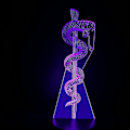 Miniatyrbild 2 av 2: Snake Winding Truncheon 3d Led Nattljus Sovrumsbordslampa Färg ändras