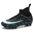 Miniatyrbild 1 av 5: Fotbollsskor dam Spikes Fotbollsskor för ungdomar Stövlar Atletisk Sneaker 3C1313 Black 34