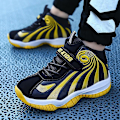 Miniatyrbild 5 av 5: Basketskor för barn Mode Halkfria sneakers Sportskor som andas 3987Em BlackYellow 30