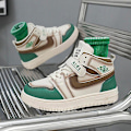 Miniatyrbild 3 av 5: Barn Sneakers Andas Pojkar Flickor Skateboard Skor Löparskor T36 Green 32