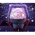 Miniatyrbild 1 av 3: Roterande Starry Fjärrkontroll Sky Projection Night Light Med Bluetooth Music Sensor (Rosa)