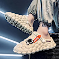 Miniatyrbild 5 av 5: Strandtofflor för män Modesandaler Utomhus Halkfria inomhusskor 3B0032 Beige 41-42
