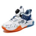 Miniatyrbild 1 av 5: Barn Sneakers Pojkar Basketskor Halkfria Barn Sportskor 3B0373 WhiteBlue 31