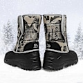 Miniatyrbild 3 av 5: Herr Dam Vinterstövlar Snow Boot Plysch Varma Skor Vattentät Boot 2113S Brown 41