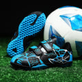 Miniatyrbild 3 av 4: Fotbollsskor för pojkar Halkfria fotbollsskor Klossar Gräs Fotbollssneakers Yj166 Blue 38