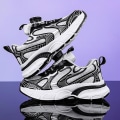 Miniatyrbild 2 av 5: Sneakers som andas löparskor Mode Pojkar Flickor Sportskor 3Ab2303 BlackWhite 30