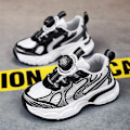 Miniatyrbild 4 av 5: Sneakers som andas löparskor Mode Pojkar Flickor Sportskor 3Ab2303 BlackWhite 36