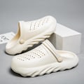 Miniatyrbild 4 av 5: Strandtofflor för män Modesandaler Utomhus Halkfria inomhusskor 3B8811 Beige 40-41