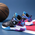 Miniatyrbild 4 av 5: Basketskor för barn Mode Halkfria sneakers Sportskor som andas 22038 BlackBlue 33