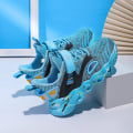 Miniatyrbild 4 av 5: Pojkar Flickor Sneakers Andas löparskor Mode Sportskor 3C907 Blue 34