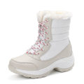 Miniatyrbild 1 av 5: Dam Vinterstövlar Snow Boot Plysch Varma Skor Vattentät Boot 1617 Beige 40