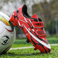 Miniatyrbild 3 av 5: Fotbollsskor för pojkar Halkfria fotbollsskor Klossar Gräs Fotbollssneakers 169 BlackRed 37