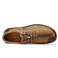 Miniatyrbild 4 av 5: Casual för män Utomhusskor i läder 0L601 Khaki 41