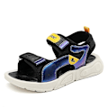 Miniatyrbild 1 av 2: Pojkar sommar utomhus sandaler Fisherman sandaler Lätta sport sandaler 3C166Jk BlackWhite 34