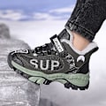 Miniatyrbild 5 av 5: Pojkar Flickor Vandringsskor Andas Sneakers Halkfria vinterskor för barn 1205 Green 34