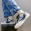 Miniatyrbild 2 av 4: Herr Sneakers Andas Dam Skateboard Skor Löparskor YJJ092 WhiteBlue 41