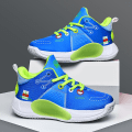 Miniatyrbild 3 av 5: Barn Basketskor Mode Pojkar Flickor Sneakers Sportskor som andas 2La099 Blue 33