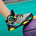 Miniatyrbild 4 av 5: Barn Basketskor Mode Pojkar Flickor Sneakers Andas Sportskor 7692 Gray 39