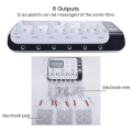 Miniatyrbild 3 av 5: 6 utgång Avancerad digital elektrisk akupunkturnål Muskelstimulator Hälsa Slappna av Elektroakupunktur Patch Massageapparat AU plug