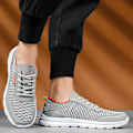 Miniatyrbild 5 av 5: Män Skor Höst Soft Loafers Skor Lättvikt Billiga Mesh Casual Herr Sneakers 2G8928-1 Gray 44