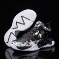 Miniatyrbild 2 av 5: Barn basketskor Mode halkfria sneakers Andas sportskor 668 Black 35
