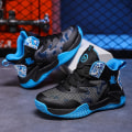 Miniatyrbild 2 av 5: Basketskor för barn Mode Pojkar Flickor Sneakers Sportskor som andas 2Lk028 BlackBlue 31