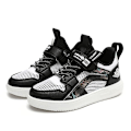 Miniatyrbild 3 av 5: Barnskor Andas Sneakers Pojkar Flickor Sportskor Lätta löparskor Yja901 BlackWhite 34