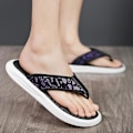Miniatyrbild 5 av 5: Herrflip-flops stringtrosor Sandaler Komforttofflor för stranden 3C23313 Purple 41