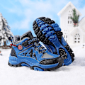 Miniatyrbild 4 av 5: Pojkar Snow Boots Vinter Vattentät Antisladd Stövlar Vandring Outdoor Skor För Barn X858 Blue 34